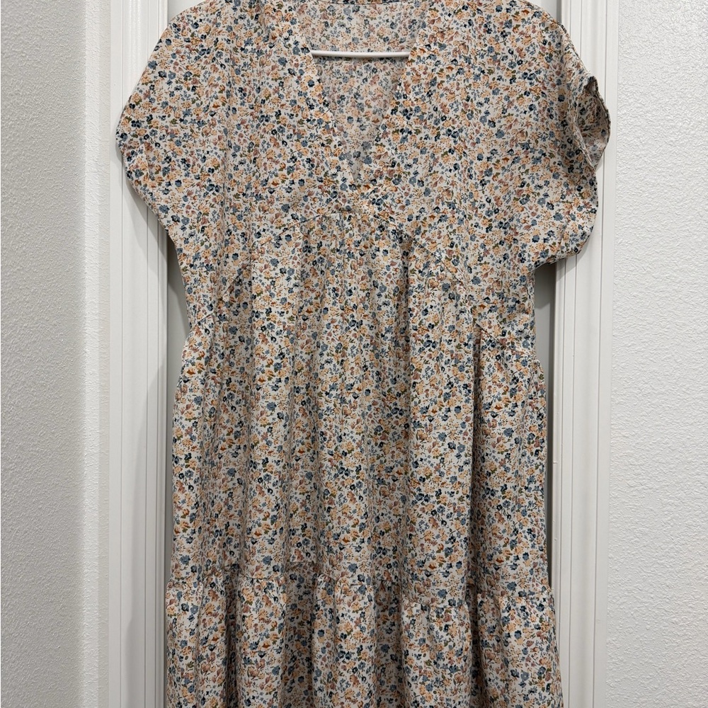 SHEIN Floral Mini Dress - Multicolor
